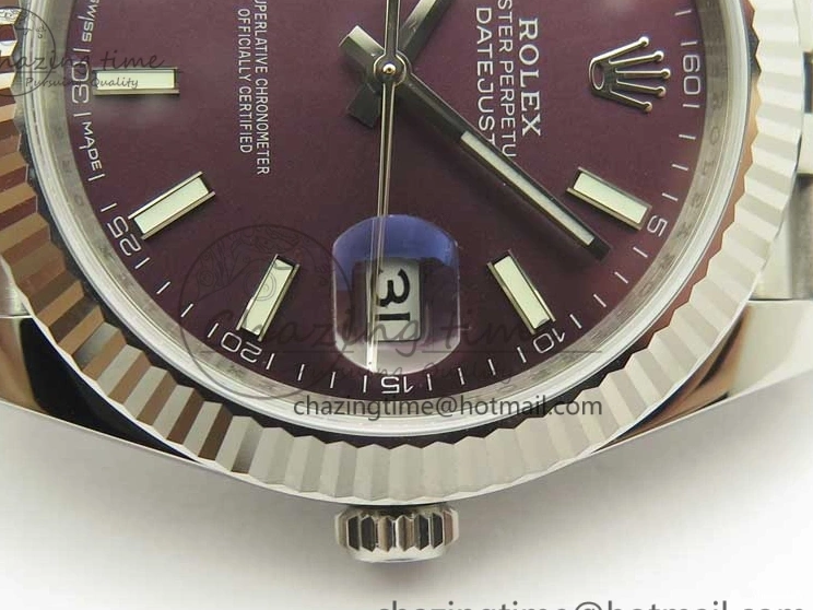 Dial SS Stick 1:1 version on Markers Jubilee Purple A3235 DateJust Edition New 126334 Bracelet Best REF 0727